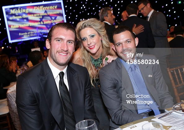 Basketball player Spencer Hawes, Traci Szymanski and basketball player Jordan Farmar