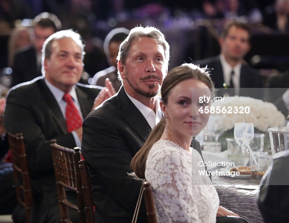 Oracle CEO Larry Ellison and Nikita Kahn