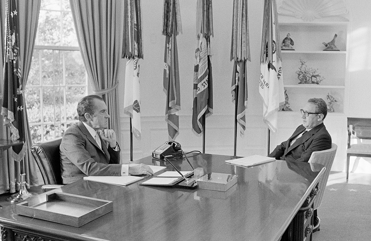 US President Richard Nixon and Henry Kissinger