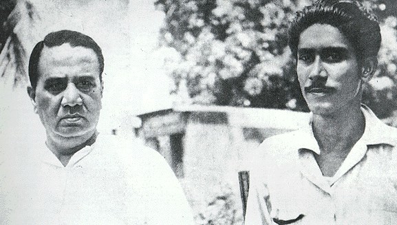 Suhrawardy with Mujib in 1949
