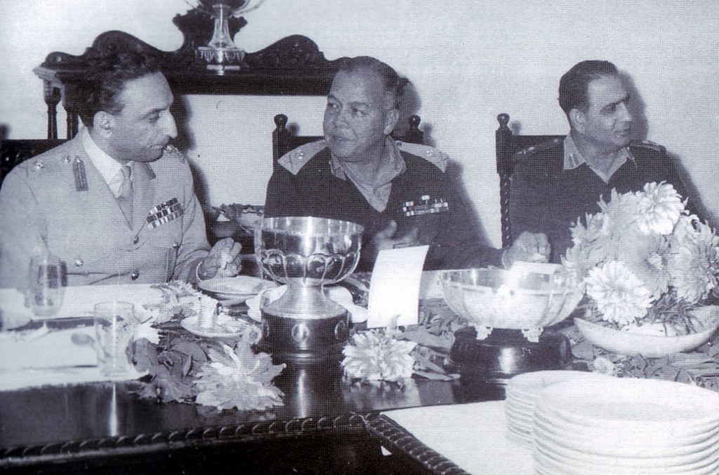 Lt Gen Yaqub Khan with Gen Abdul Hamid Khan and Maj Gen Khadim Hussain Raja