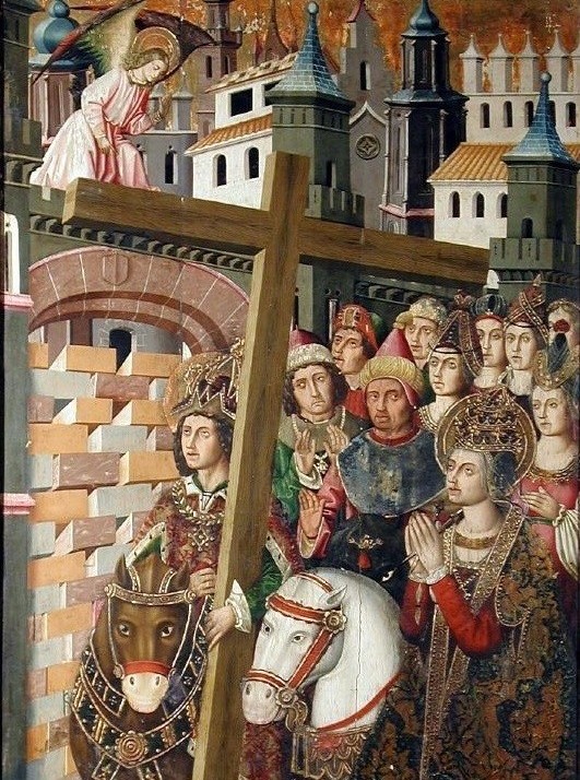 Heraclius taking the Holy Cross to Jerusalem