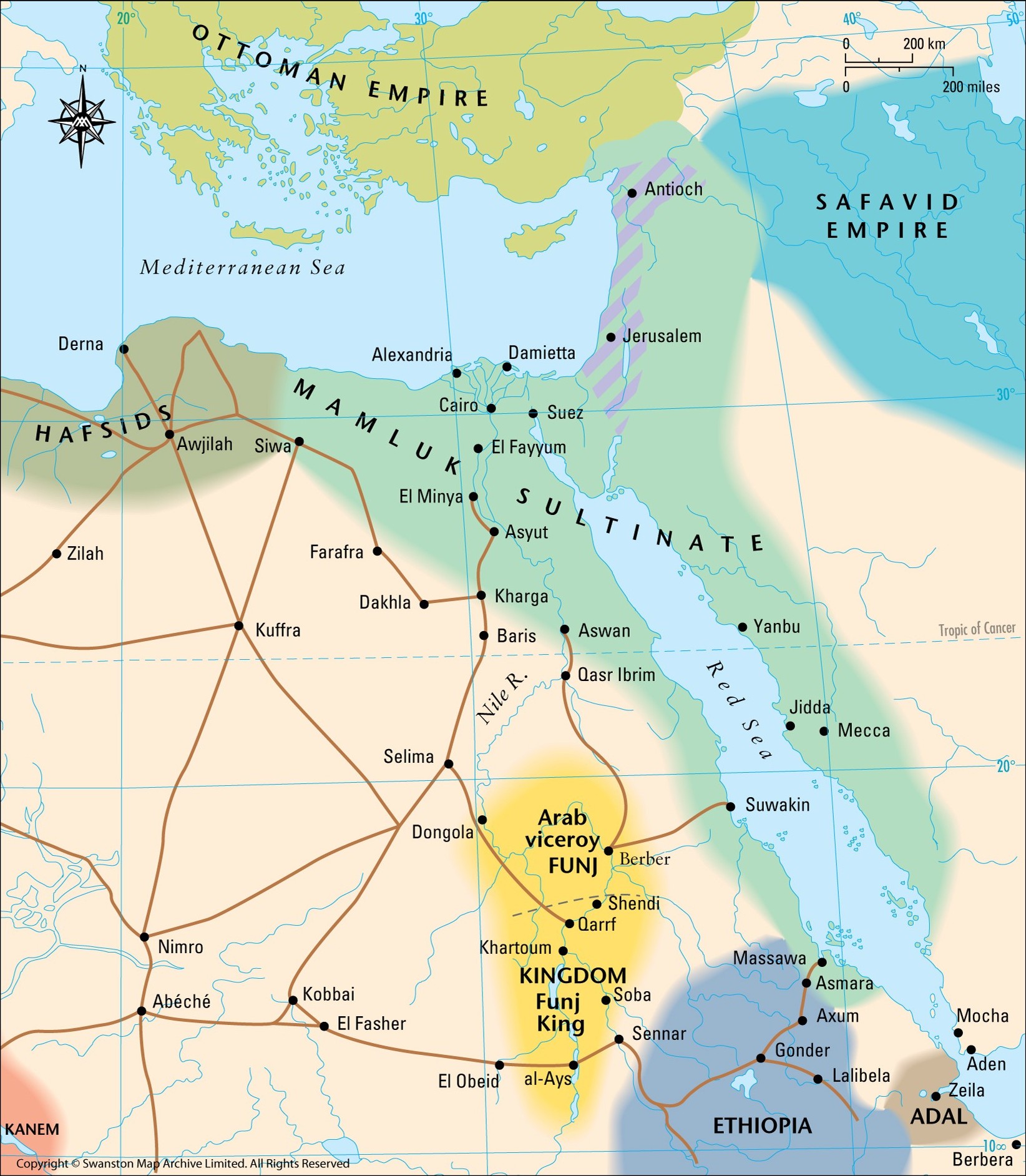 Middle East in the Start of 16th Century