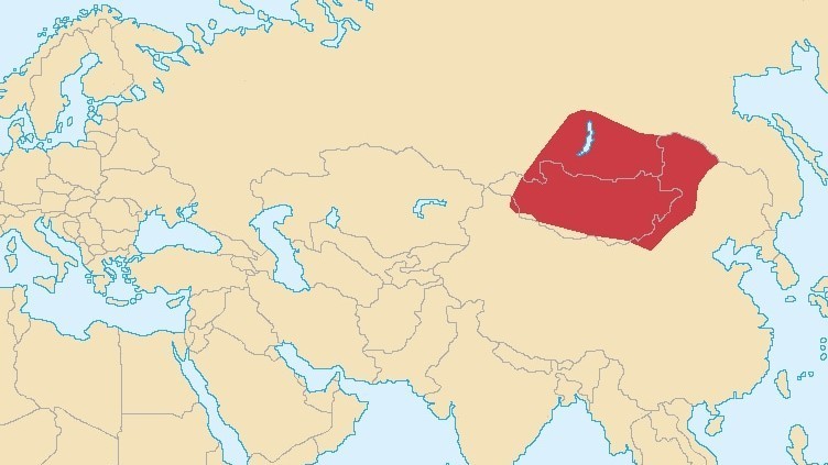 Mongol Empire in 1206