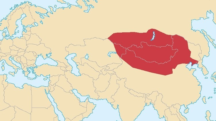 Mongol Empire in 1219