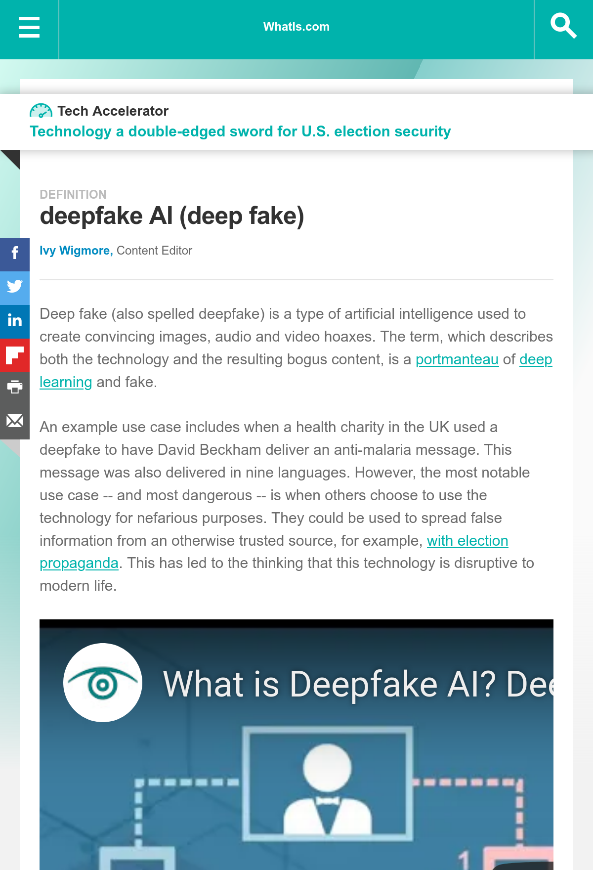 What is Deepfake