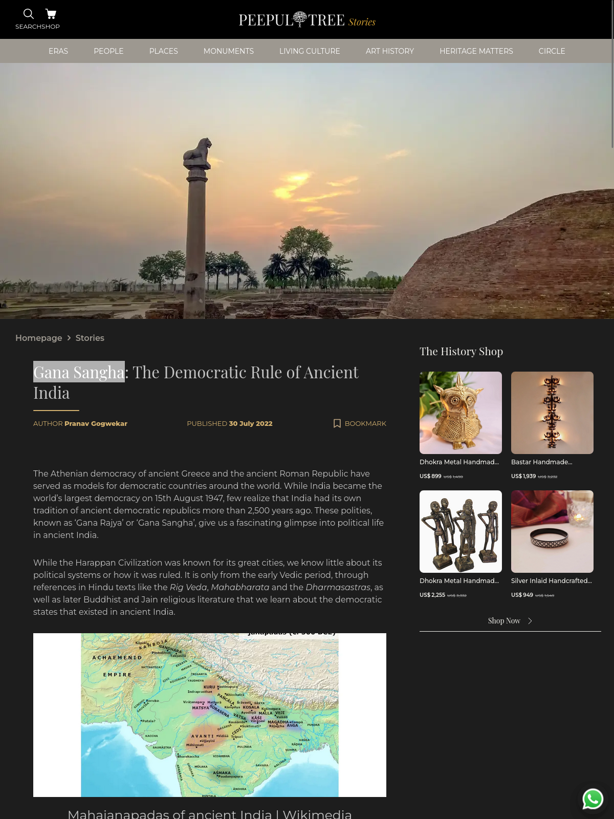 Gana Sangha 599BC - Democracy in Ancient India