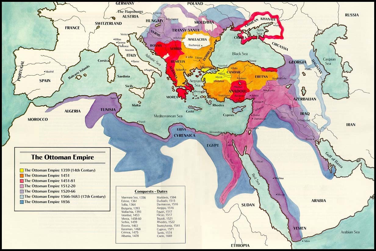 Peak of Ottoman Empire Map