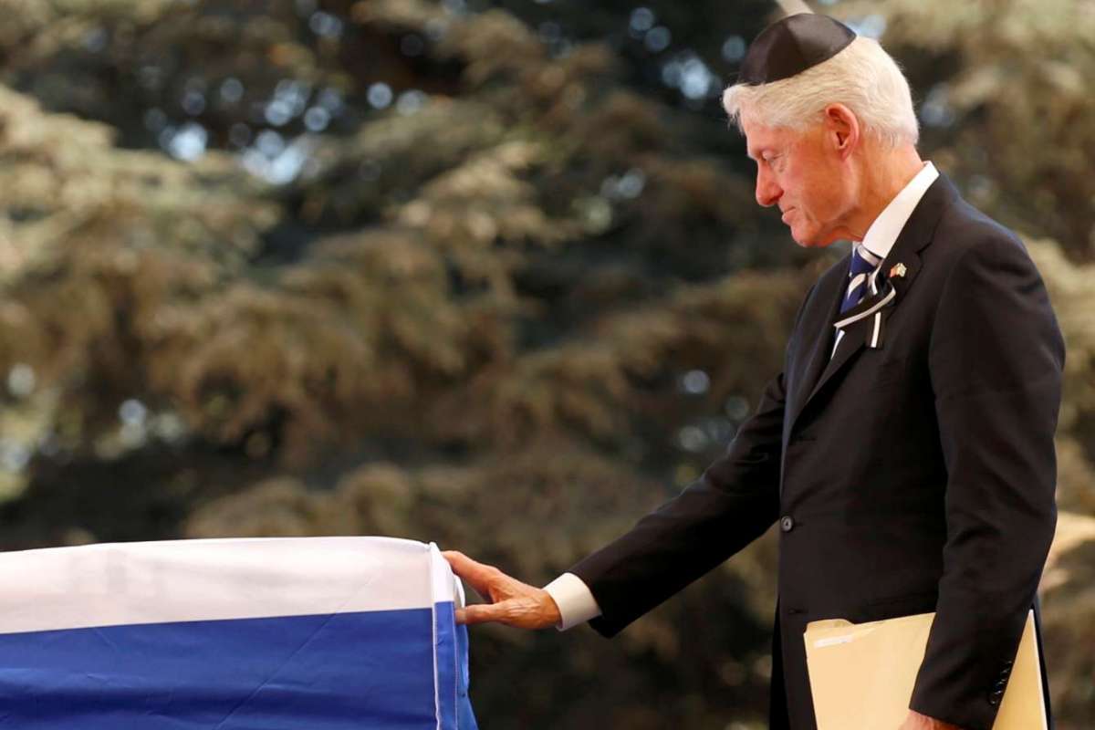 Former President Bill Clinton at the Funeral