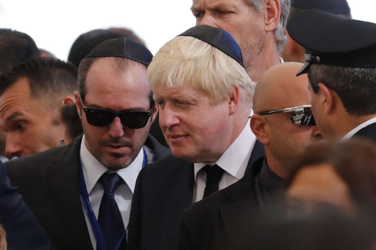 Boris Johnson at the Funeral