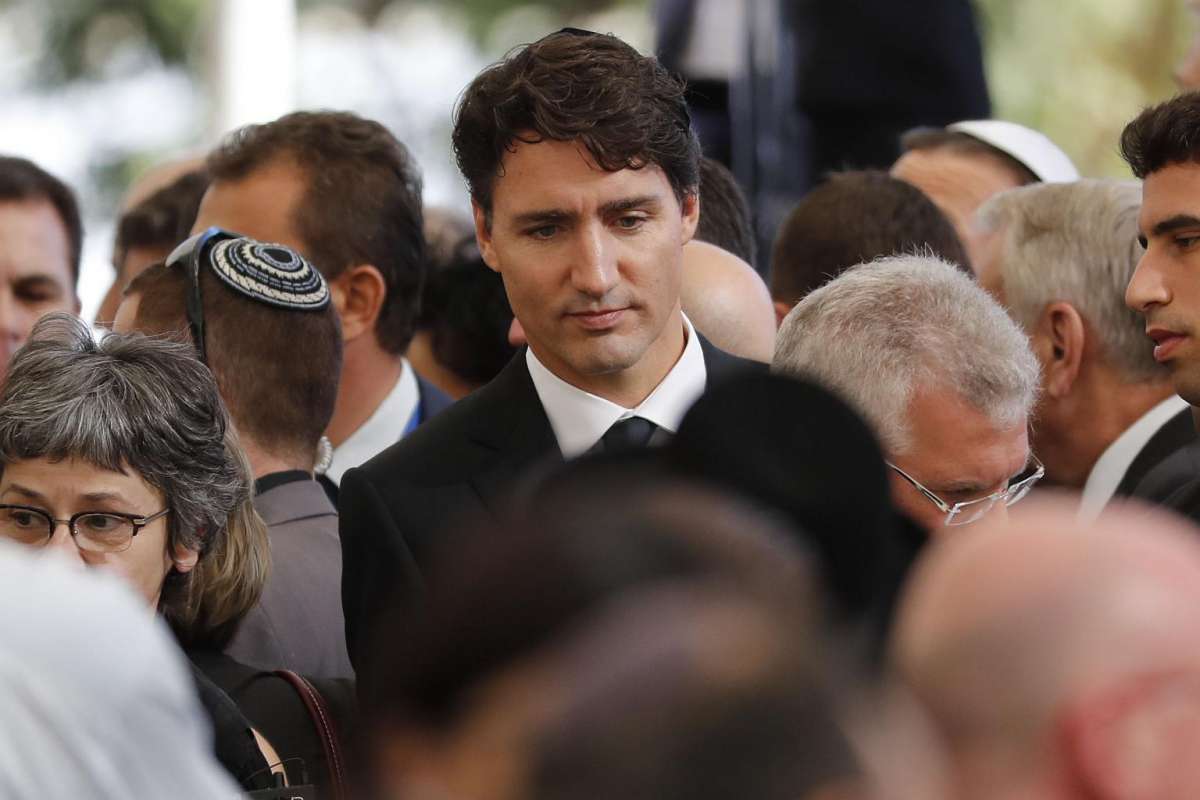 Canadian Prime Minister Justin Trudeau at the Funeral