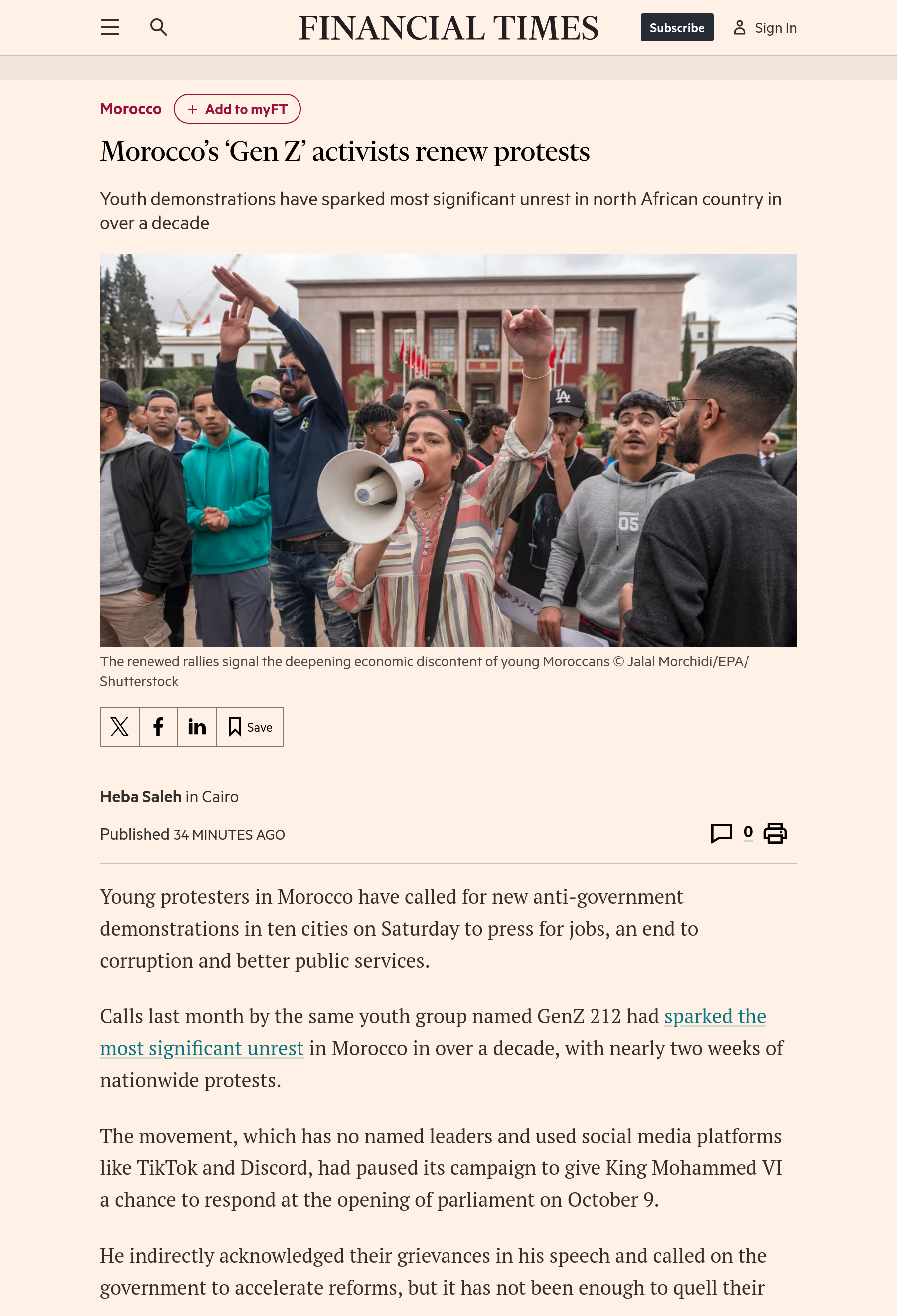 Morocco’s ‘Gen Z’ activists renew protests