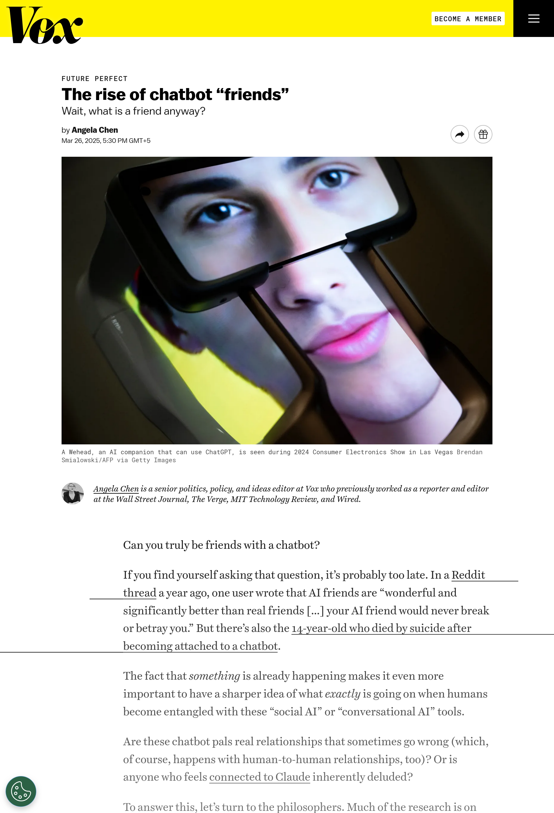 The rise of chatbot friends